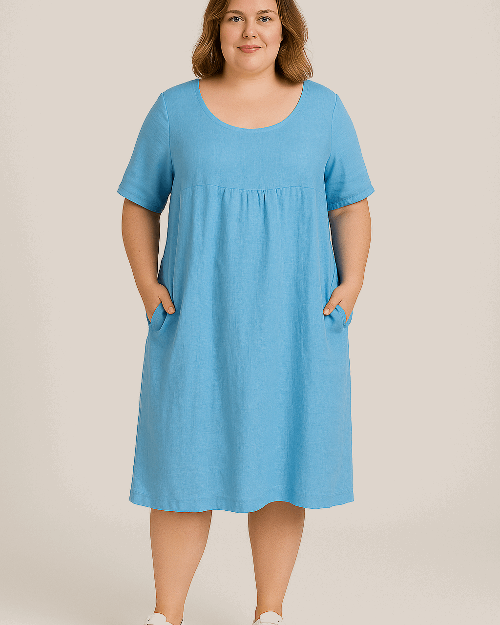 Jytte™ | Oversized elegant dress with pockets