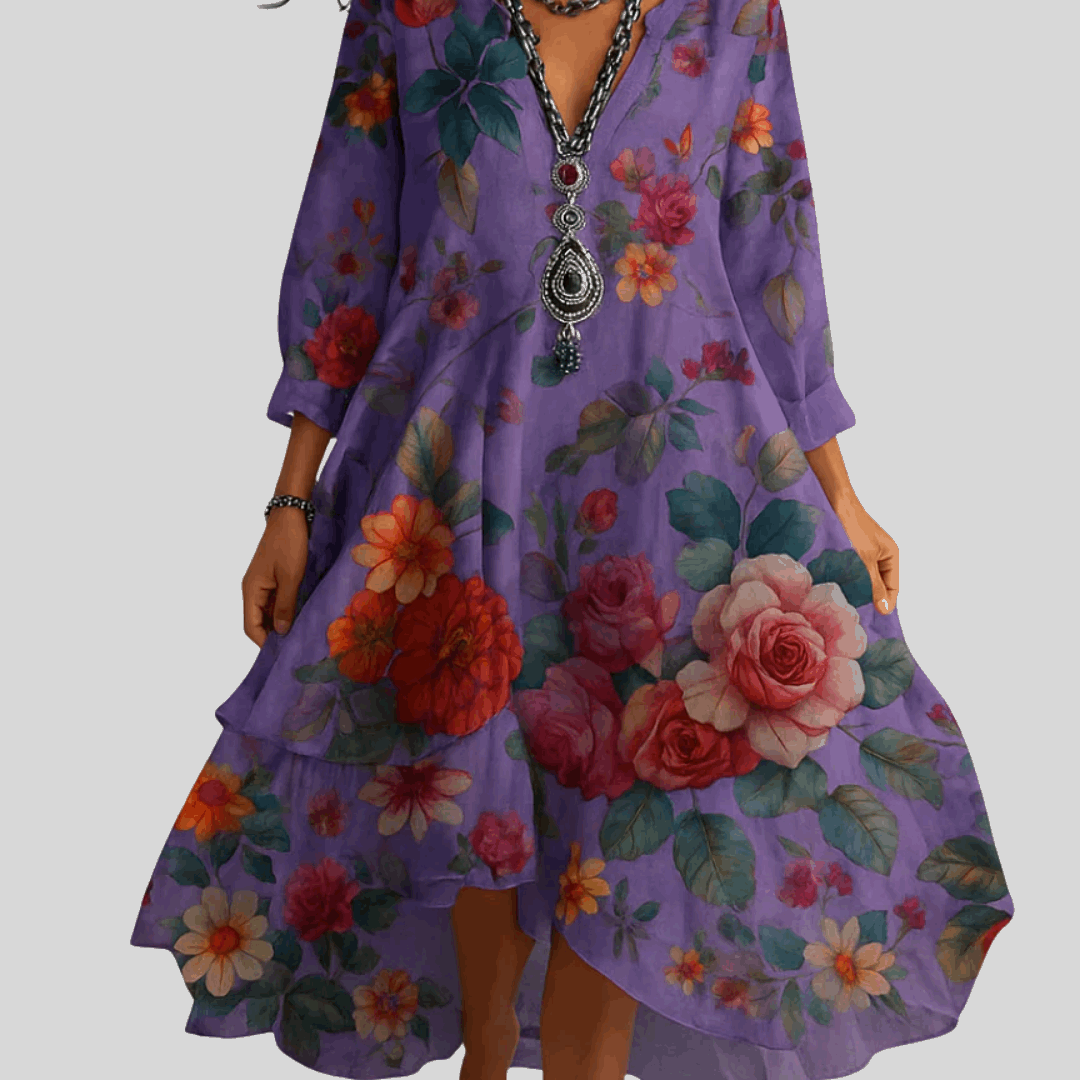 Casa | Bohemian and Light Floral Maxi Dress