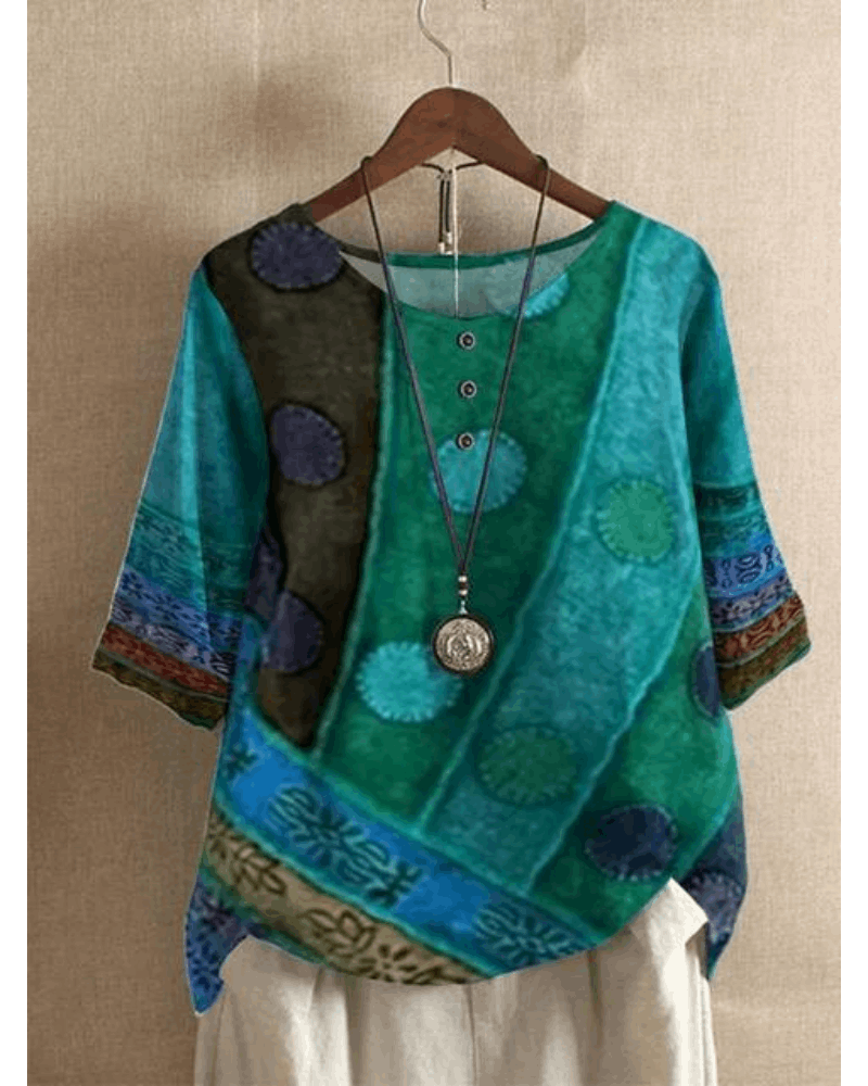 Valarie | Colourful Bohemian Top