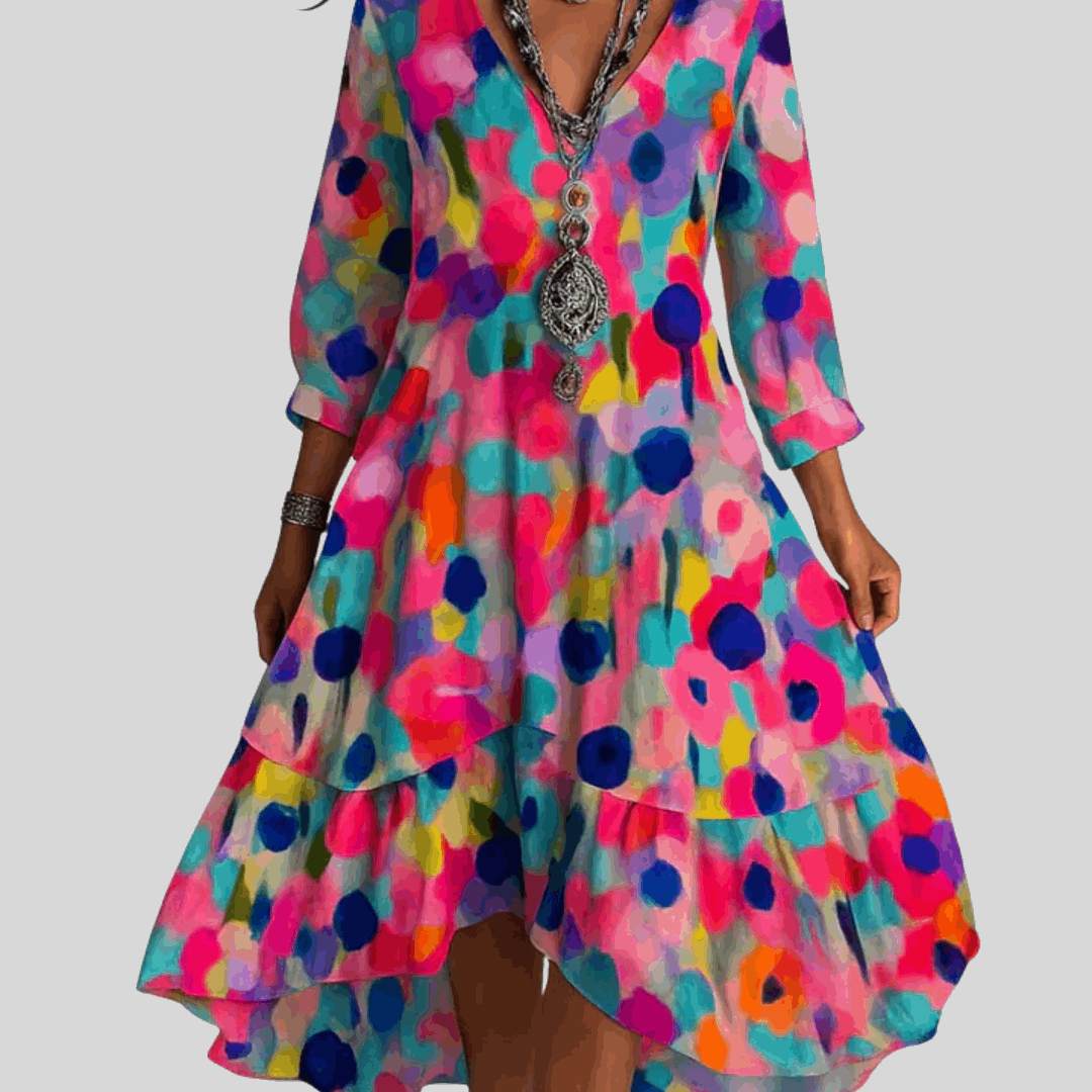 Casa | Bohemian and Light Floral Maxi Dress