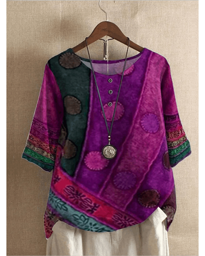 Valarie | Colourful Bohemian Top