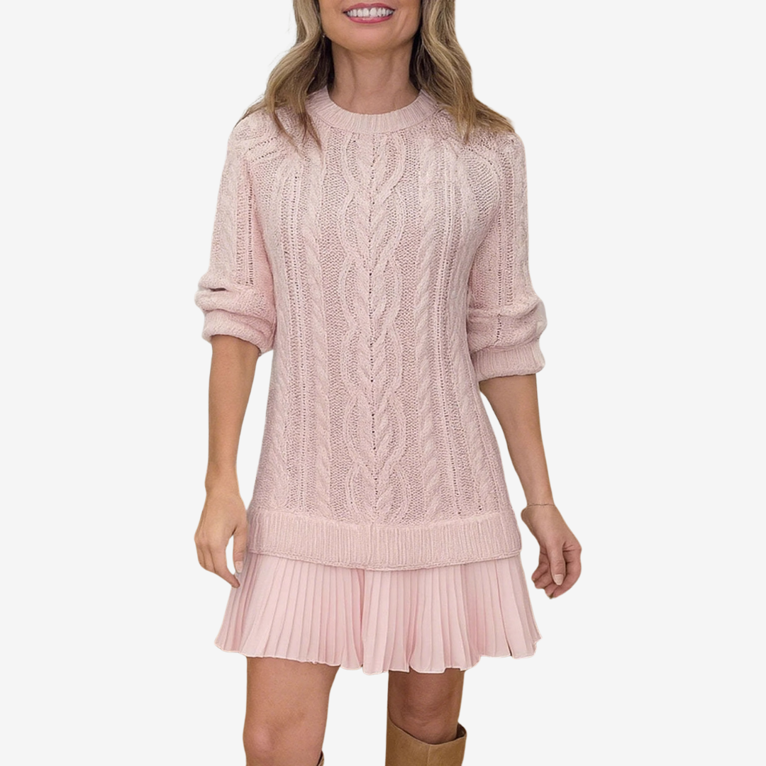 GAIL 2-in-1 Knitted Dress | The Perfect Preppy Look for Autumn