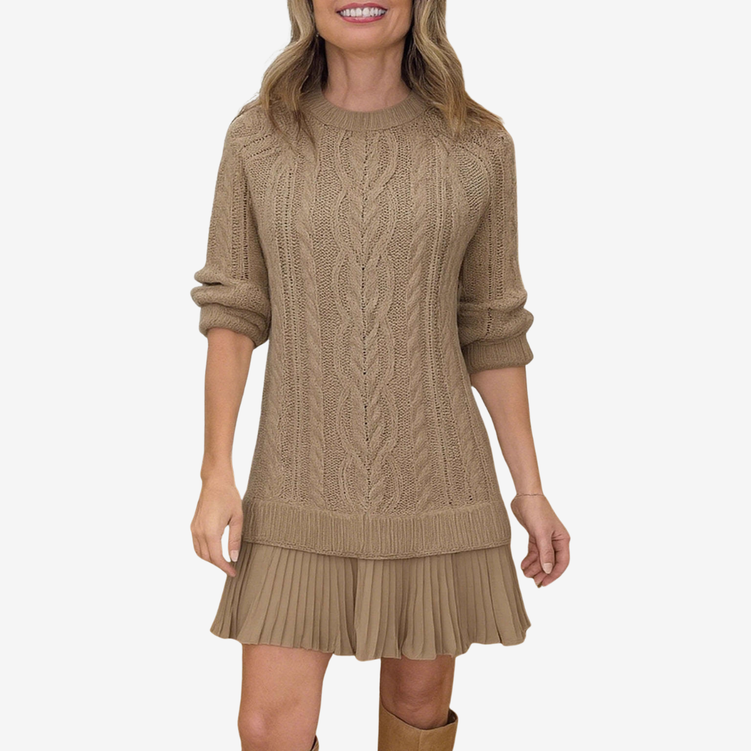 GAIL 2-in-1 Knitted Dress | The Perfect Preppy Look for Autumn