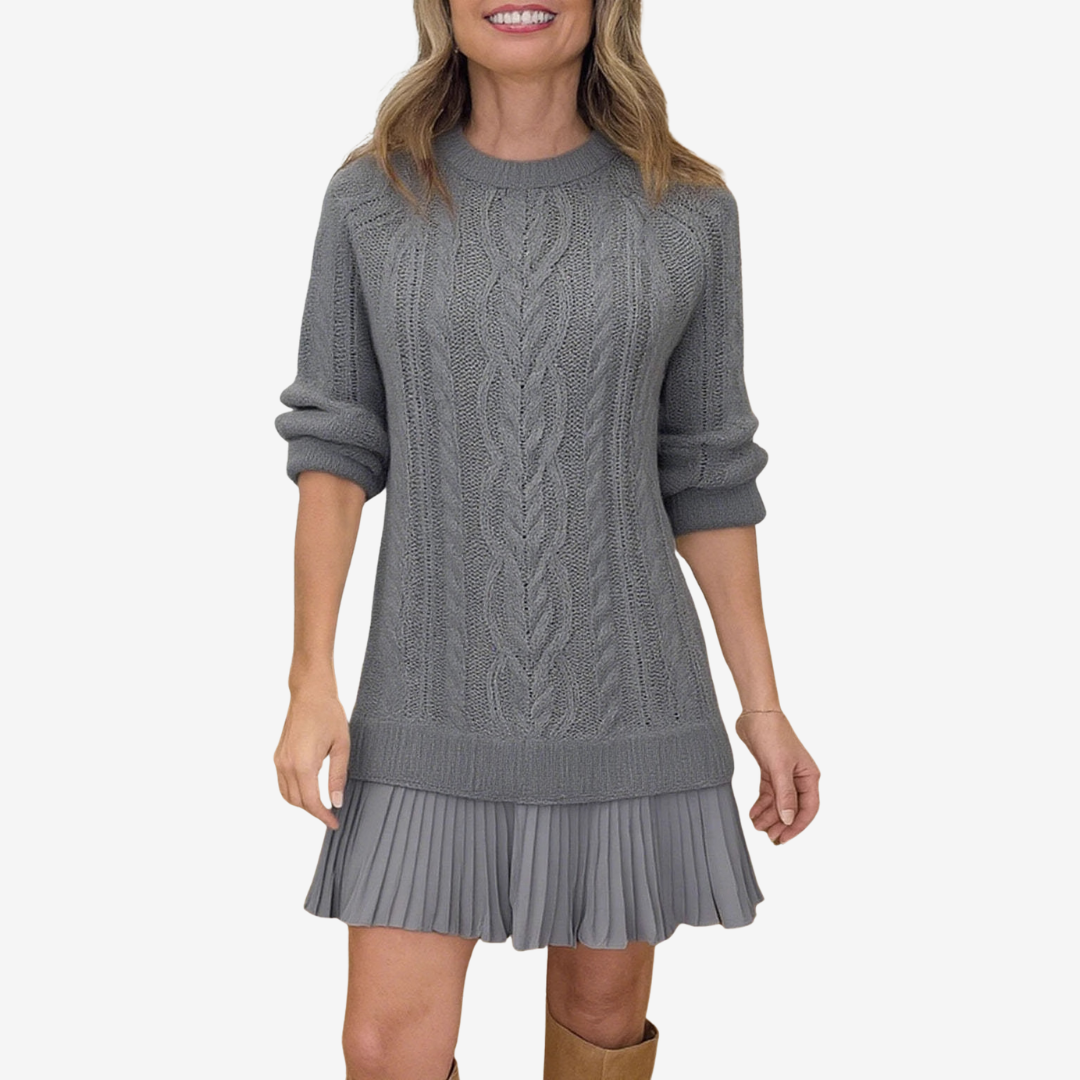 GAIL 2-in-1 Knitted Dress | The Perfect Preppy Look for Autumn