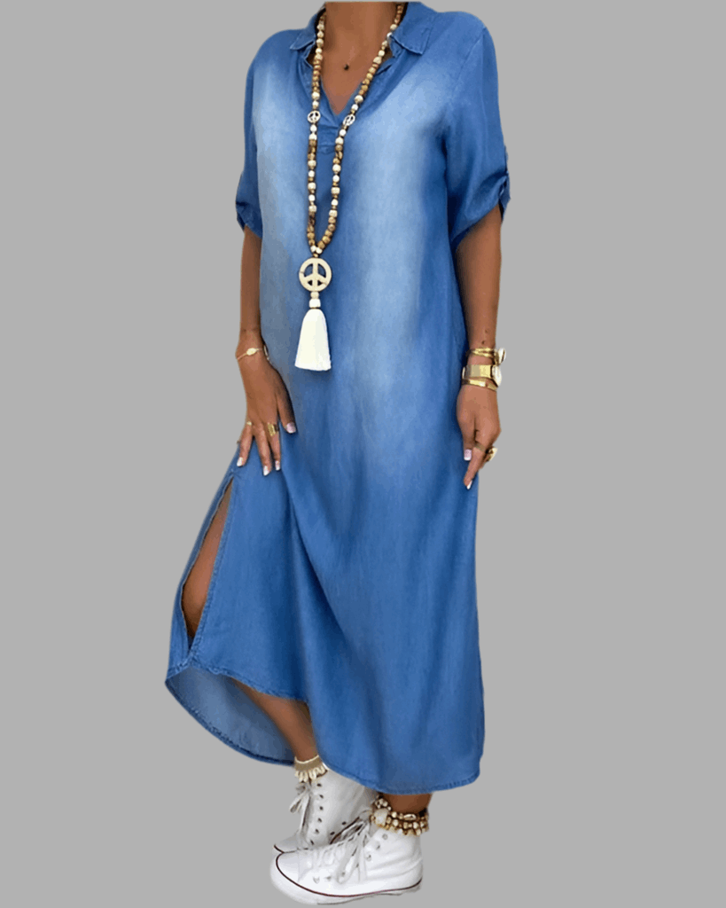 LEA™ | Long Jeans Style Dress