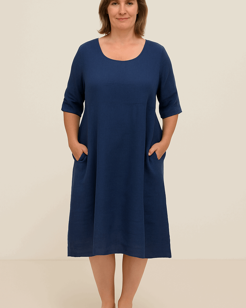 Jytte™ | Oversized elegant dress with pockets