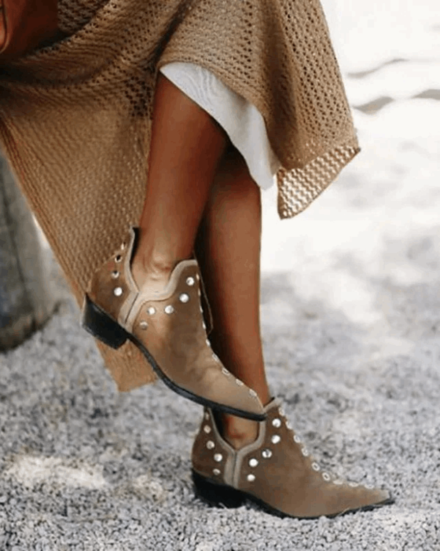 Sophie | Chic Boho Suede Ankle Boots
