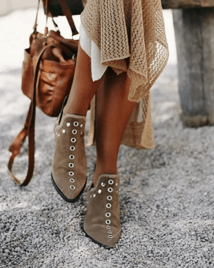 Sophie | Chic Boho Suede Ankle Boots
