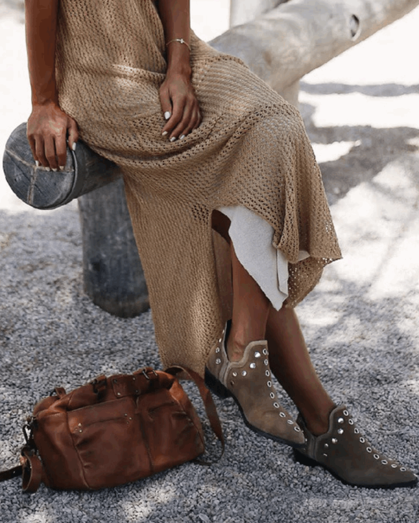 Sophie | Chic Boho Suede Ankle Boots