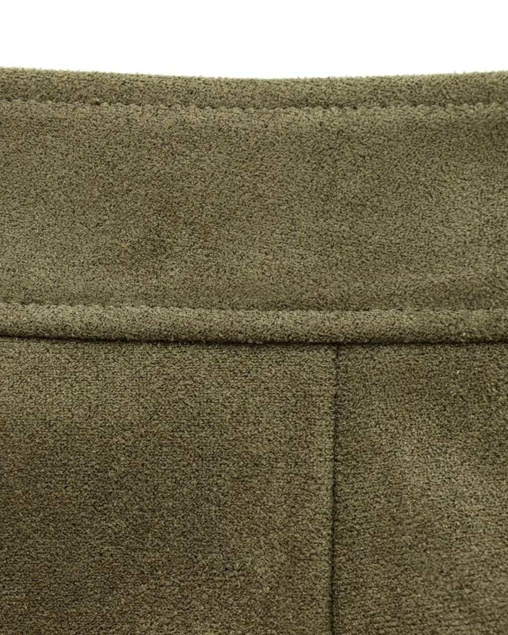 WHITE | Suede-style shorts