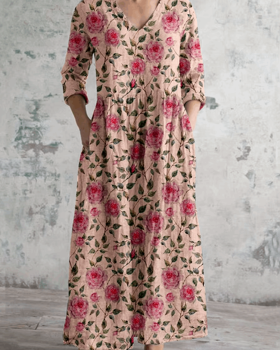 Jaimy | Vintage floral maxi dress