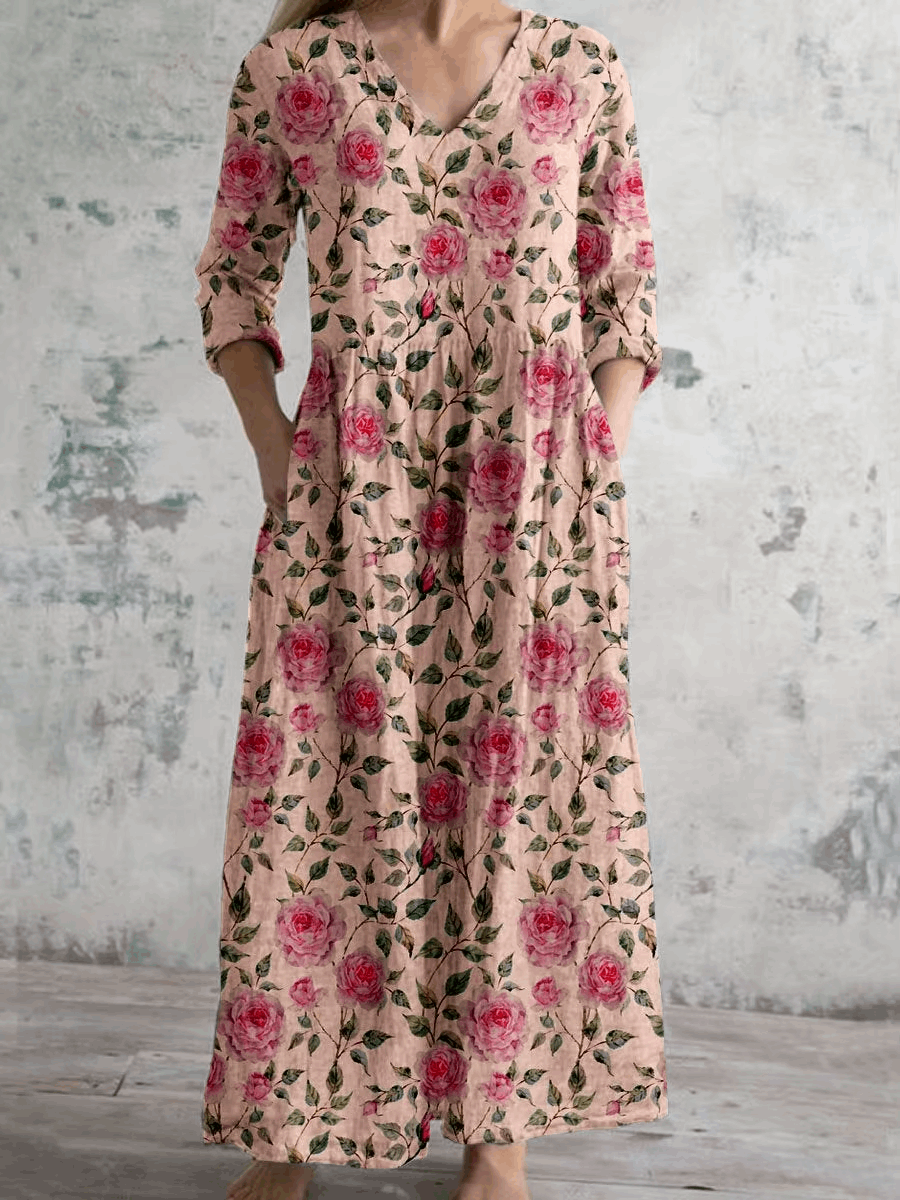 Jaimy | Vintage floral maxi dress