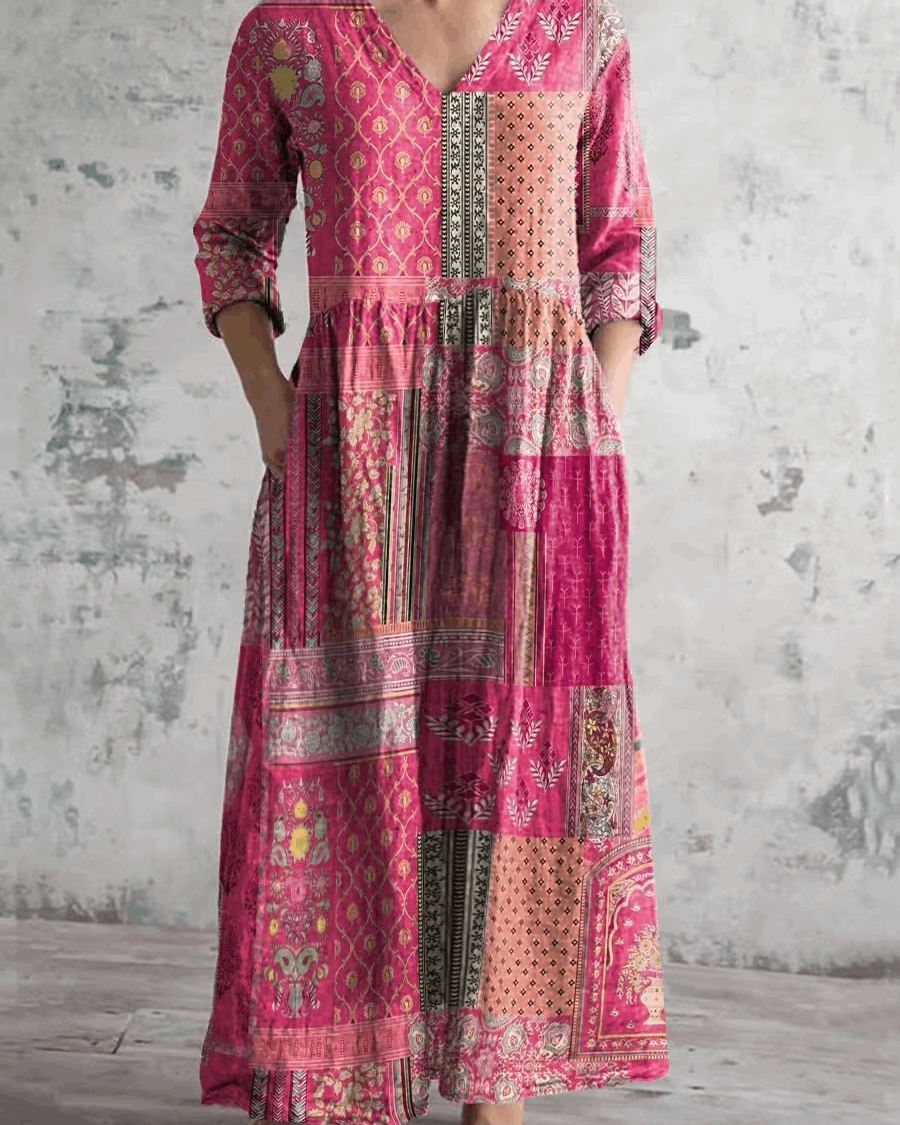 Sophia | Vintage floral maxi dress