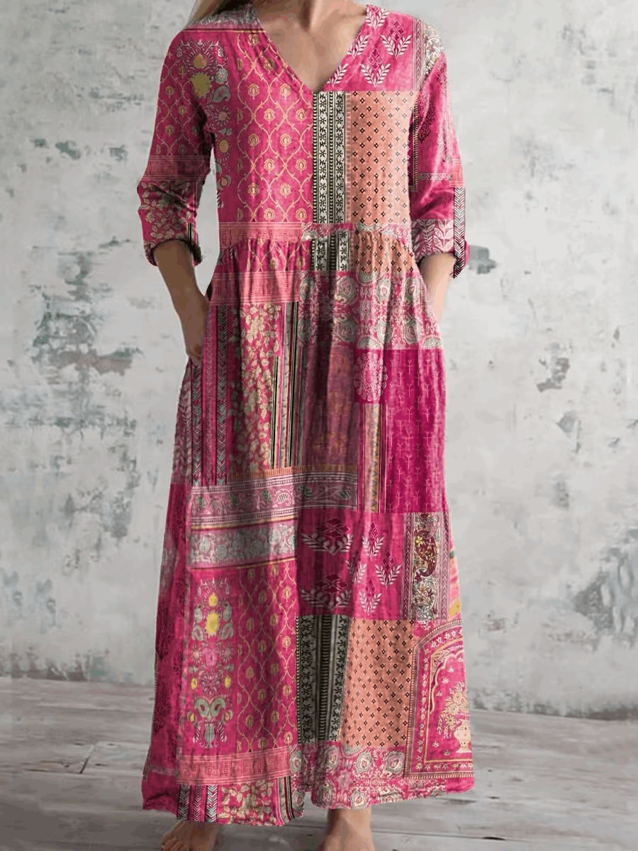 Sophia | Vintage floral maxi dress