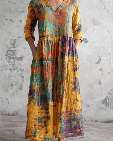 Marlee | Vintage floral maxi dress