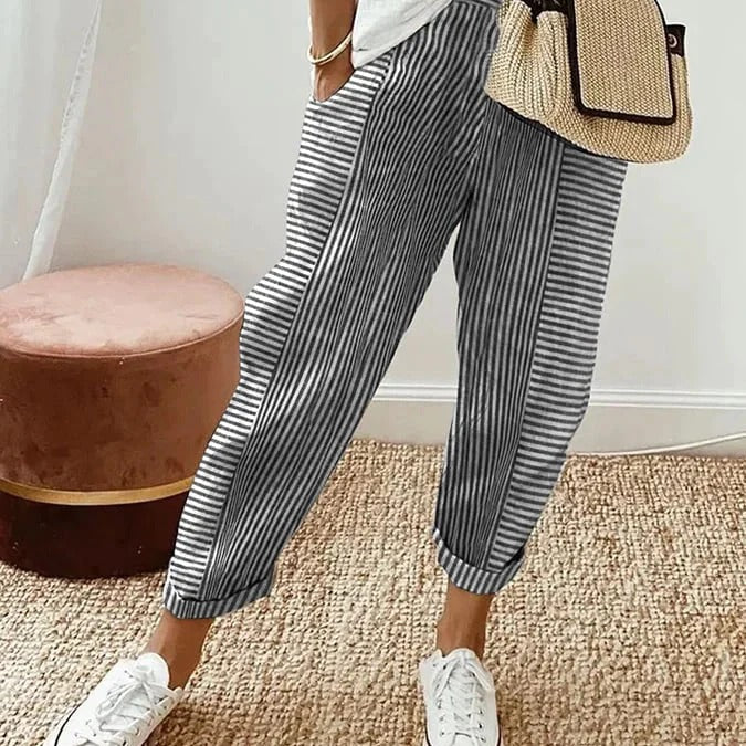 Vic | Striped Trousers