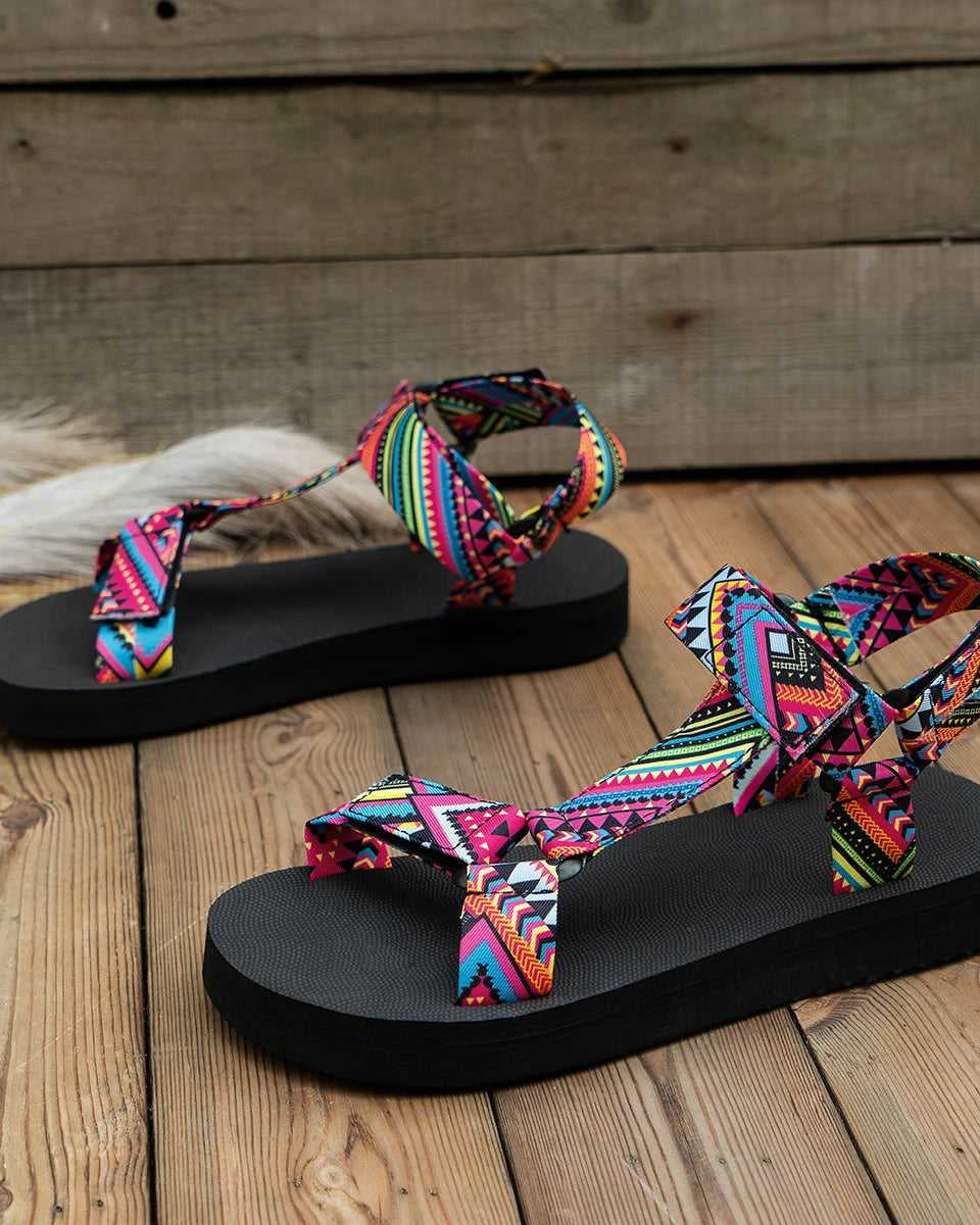 Amelie | Lightweight Women's Summer Sandals with Colourful Design