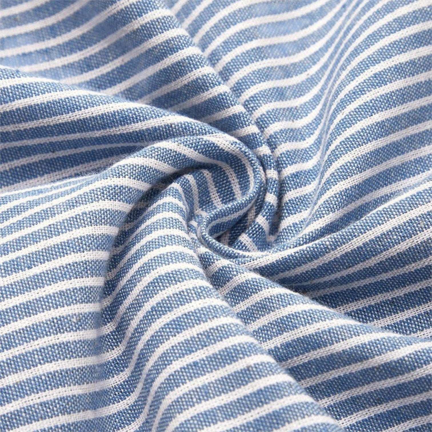 MIRONE | Midi striped cotton dress