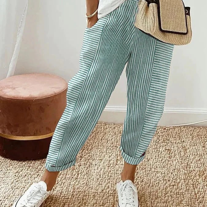 Vic | Striped Trousers