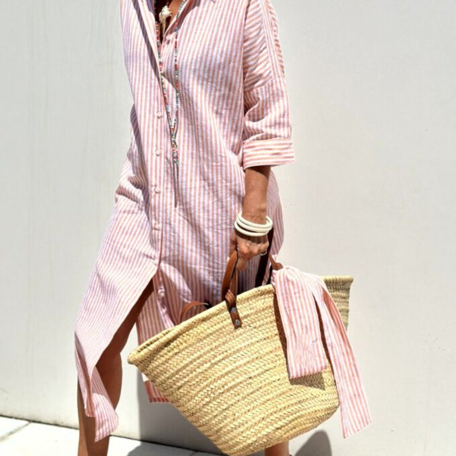 Colen | Classic Striped Shirt Dress