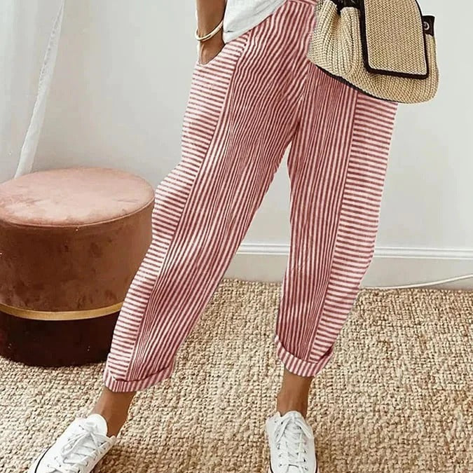 Vic | Striped Trousers