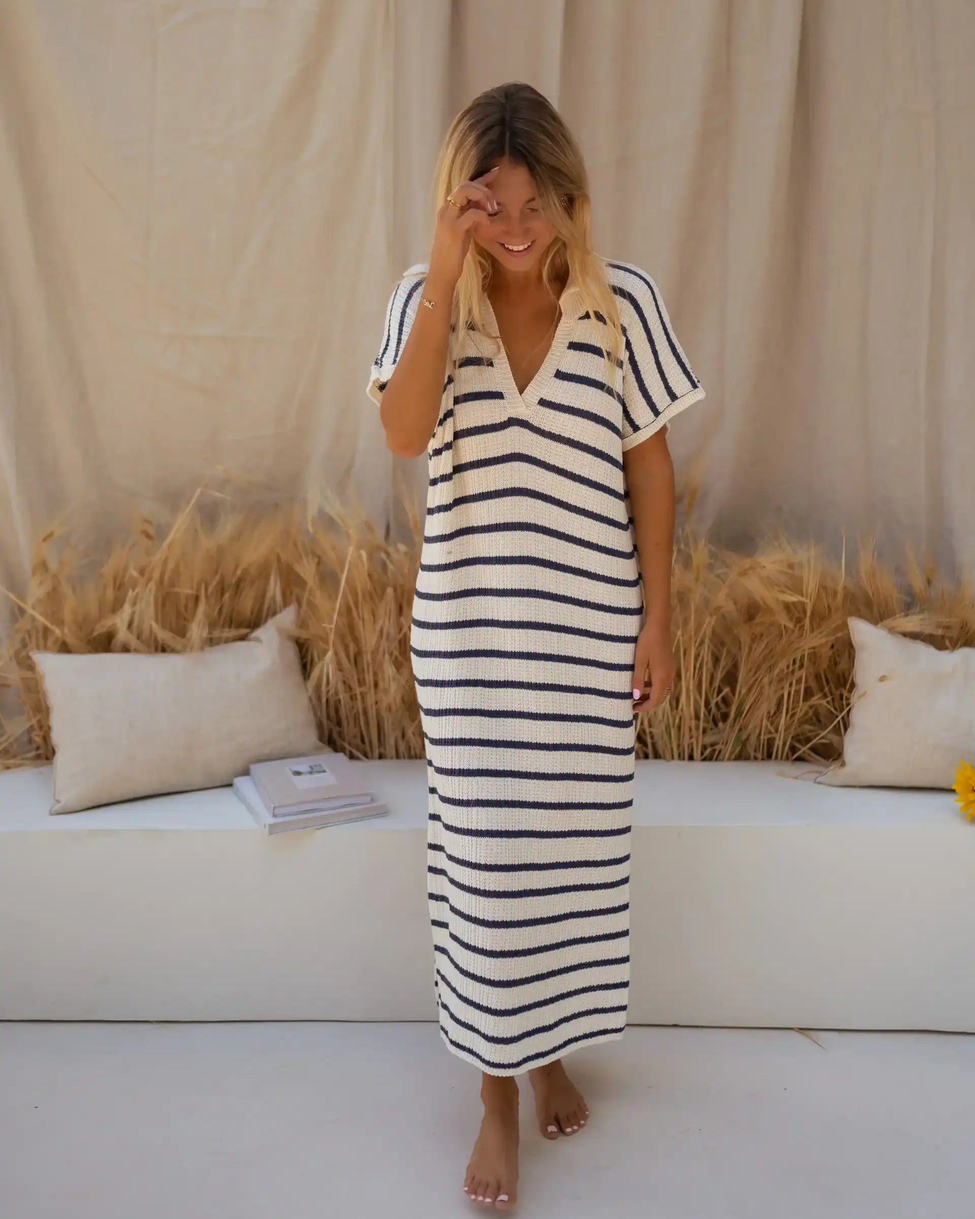 SOPHIA™ | THE STRIPED KNITTED DRESS