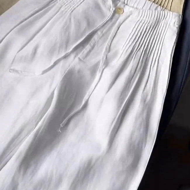 WHITE | Linen trousers