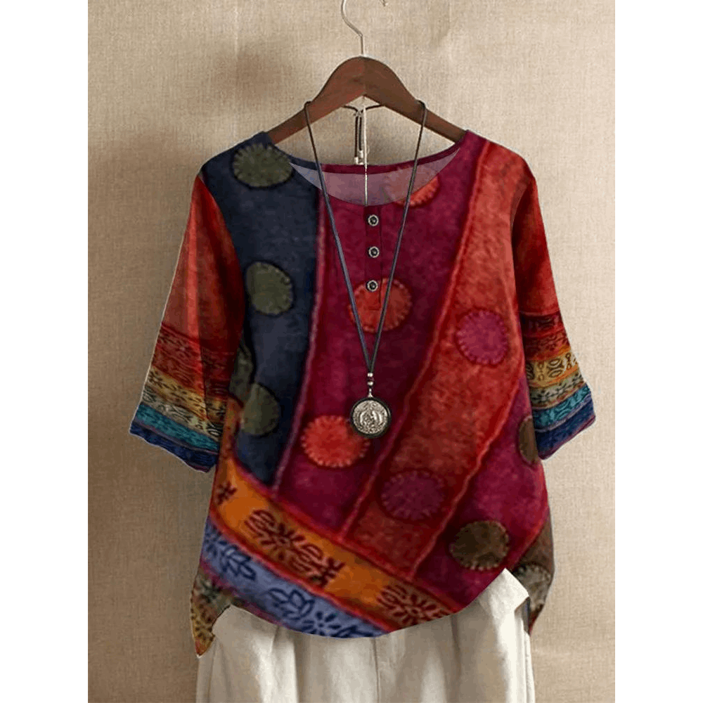 Valarie | Colourful Bohemian Top