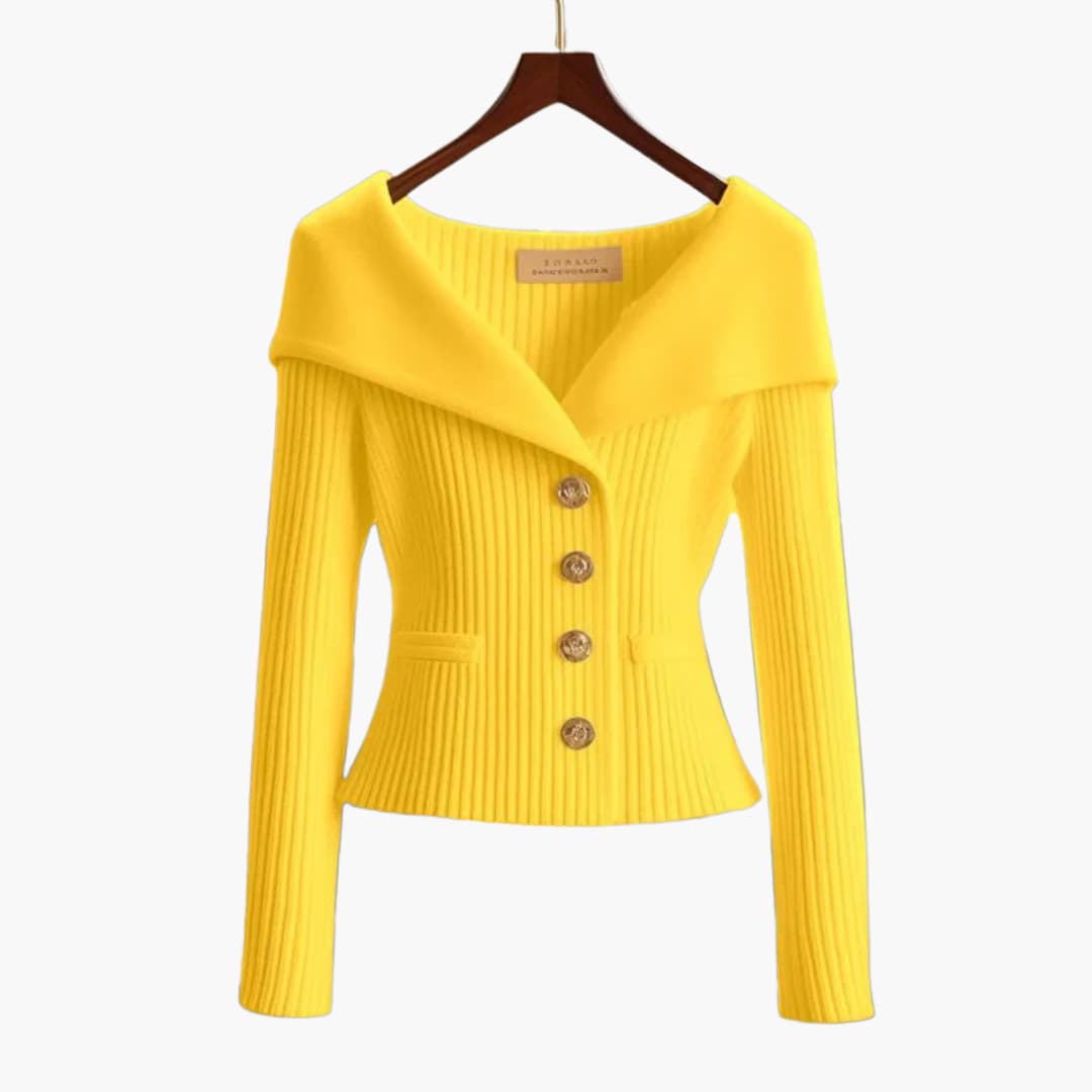 Mischa | Ribbed Button-Up Cardigan