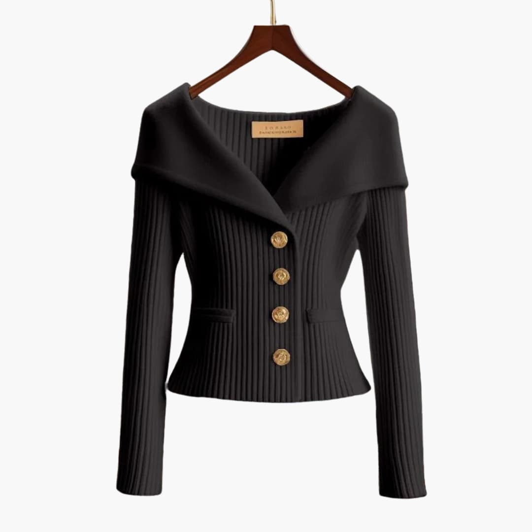 Mischa | Ribbed Button-Up Cardigan