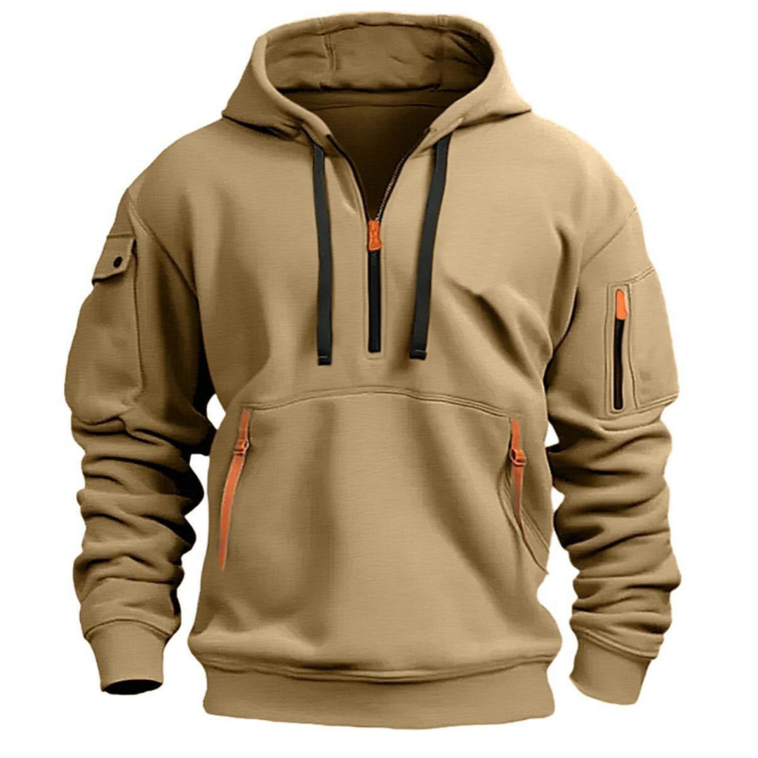Finn - Stylish Half-Zip Hoodie