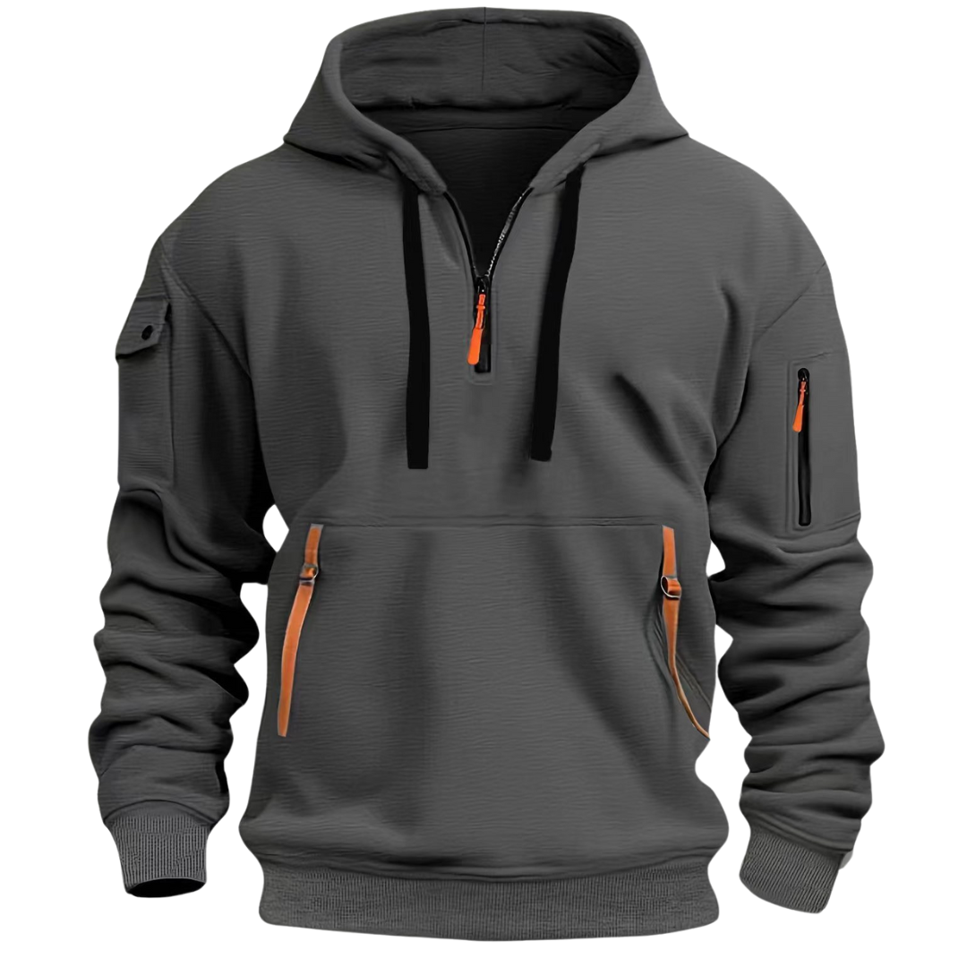 Finn - Stylish Half-Zip Hoodie