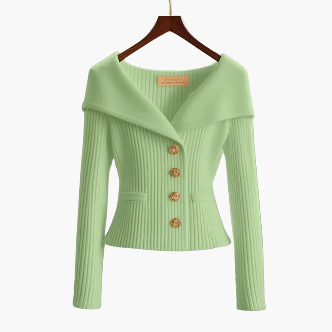 Mischa | Ribbed Button-Up Cardigan