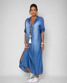 LEA™ | Long Jeans Style Dress