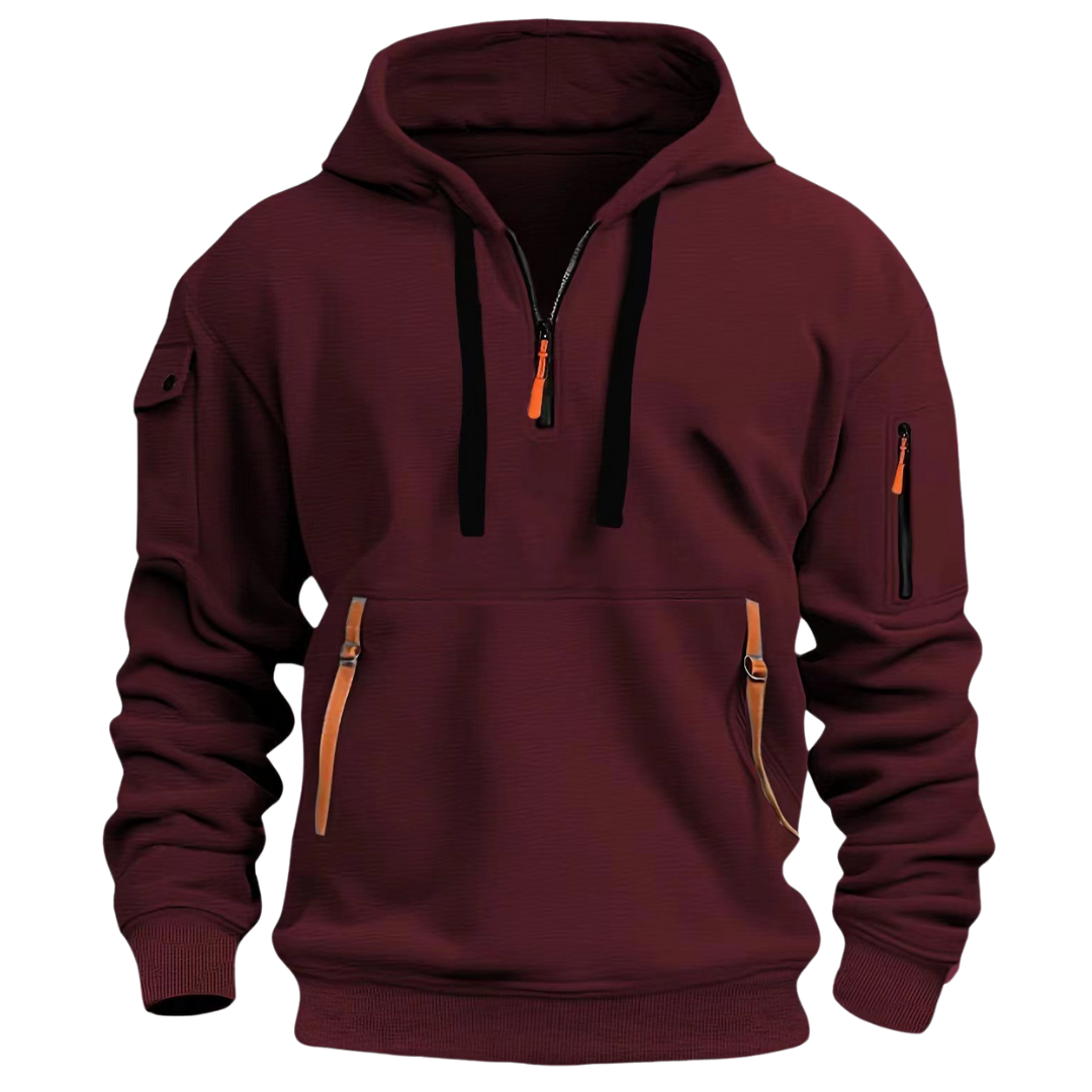 Finn - Stylish Half-Zip Hoodie