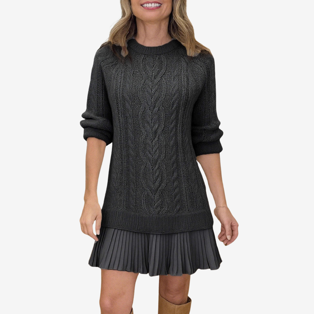 GAIL 2-in-1 Knitted Dress | The Perfect Preppy Look for Autumn