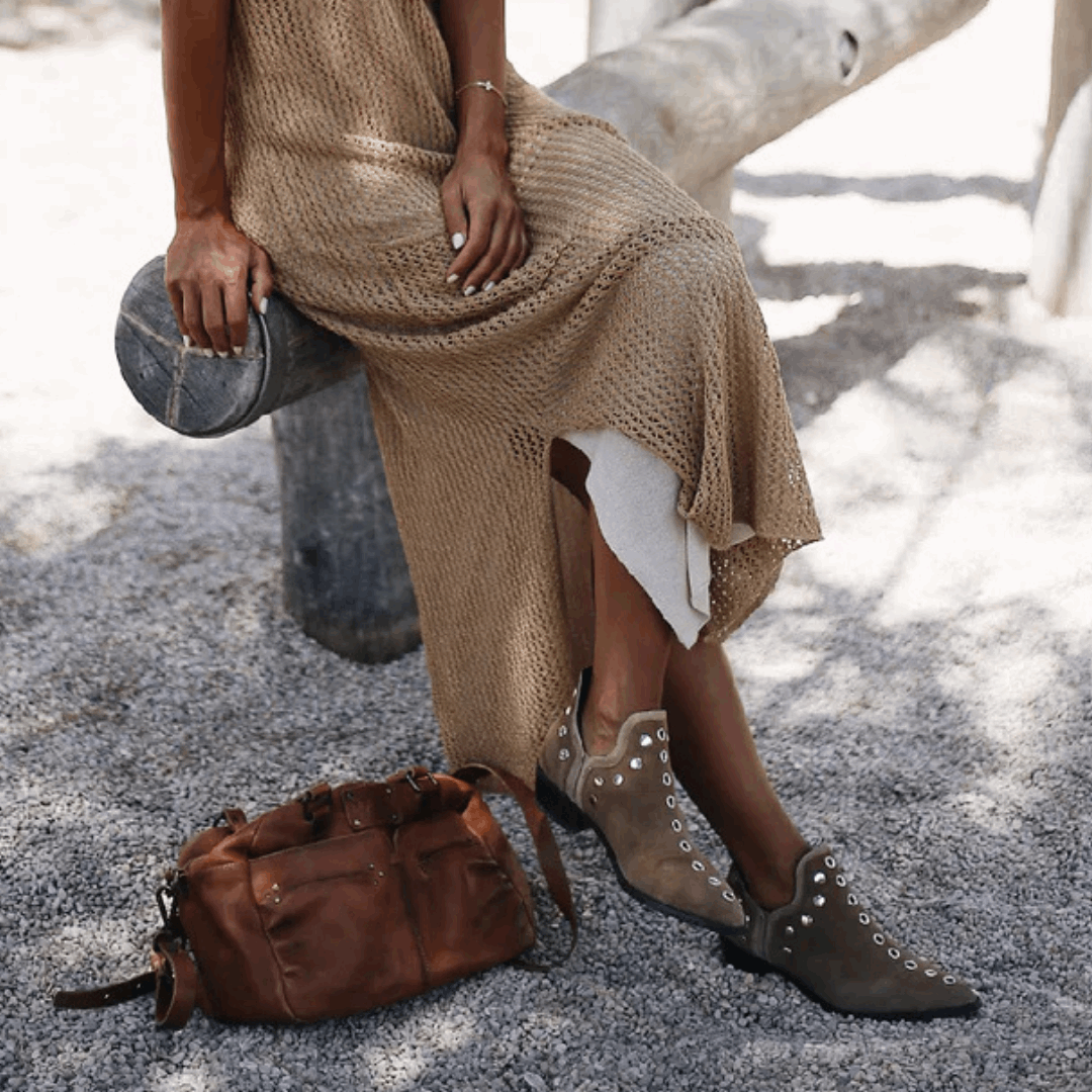 Sophie | Chic Boho Suede Ankle Boots
