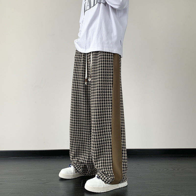 Harlow - Houndstooth Designed Trousers