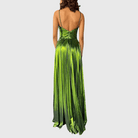 SHER | Maxi dress in metallic fabric