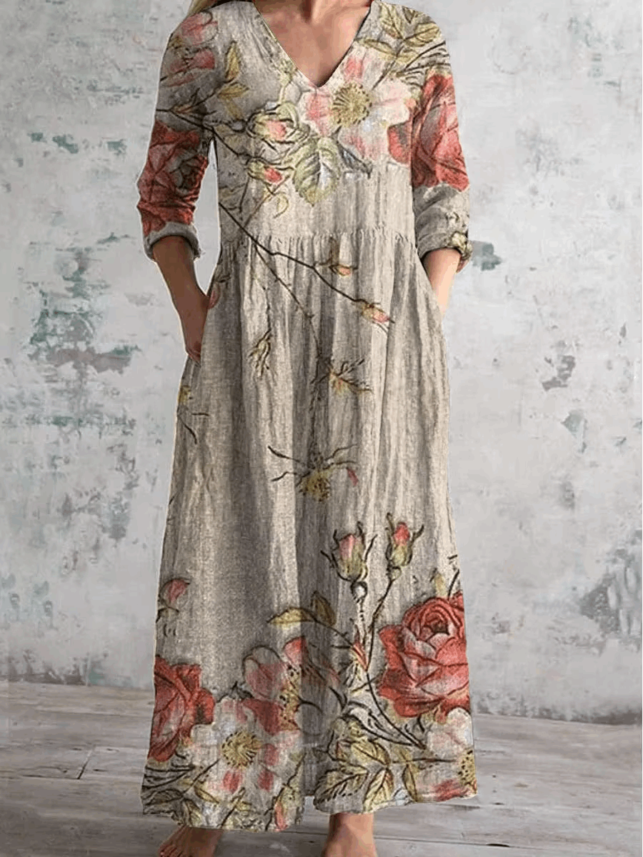 Jeannet | Vintage floral maxi dress
