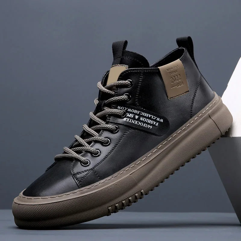 Liam - Metro Leather Sneakers