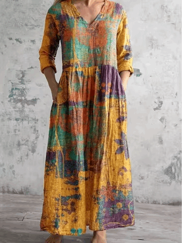 Marlee | Vintage floral maxi dress