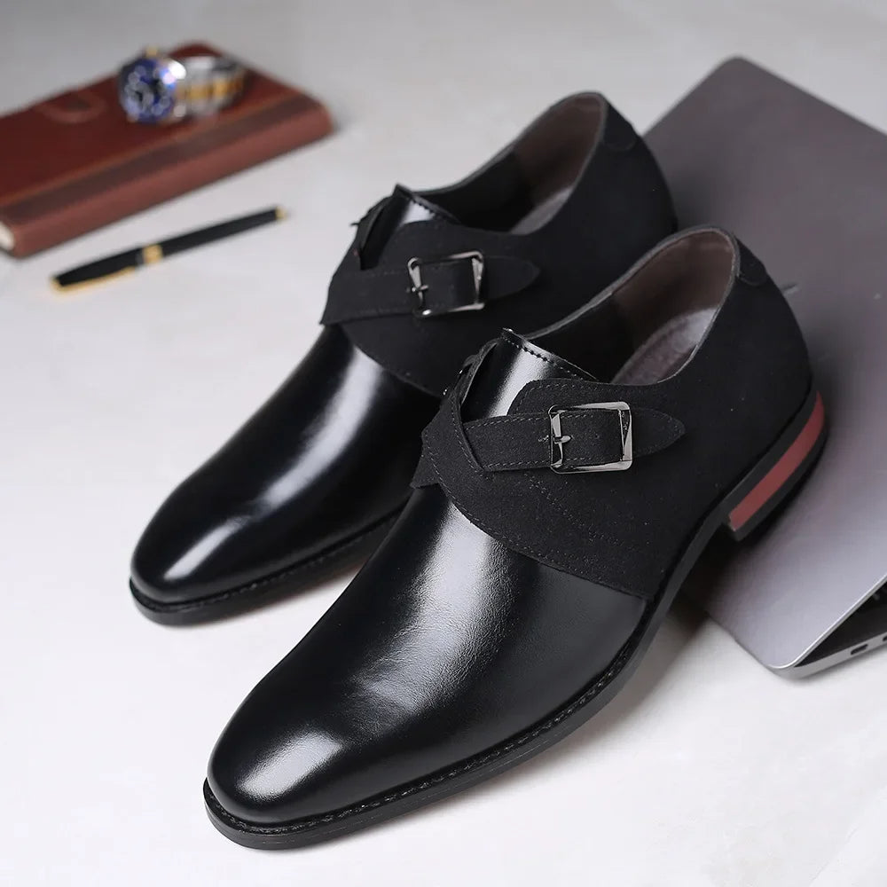 Barclay - Suede Double Monk Strap Shoes