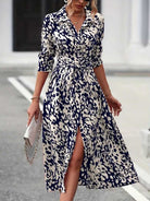 Ingrid | Fitted print dress