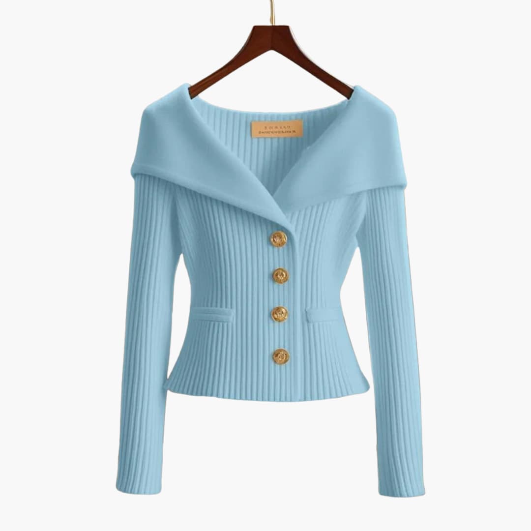 Mischa | Ribbed Button-Up Cardigan
