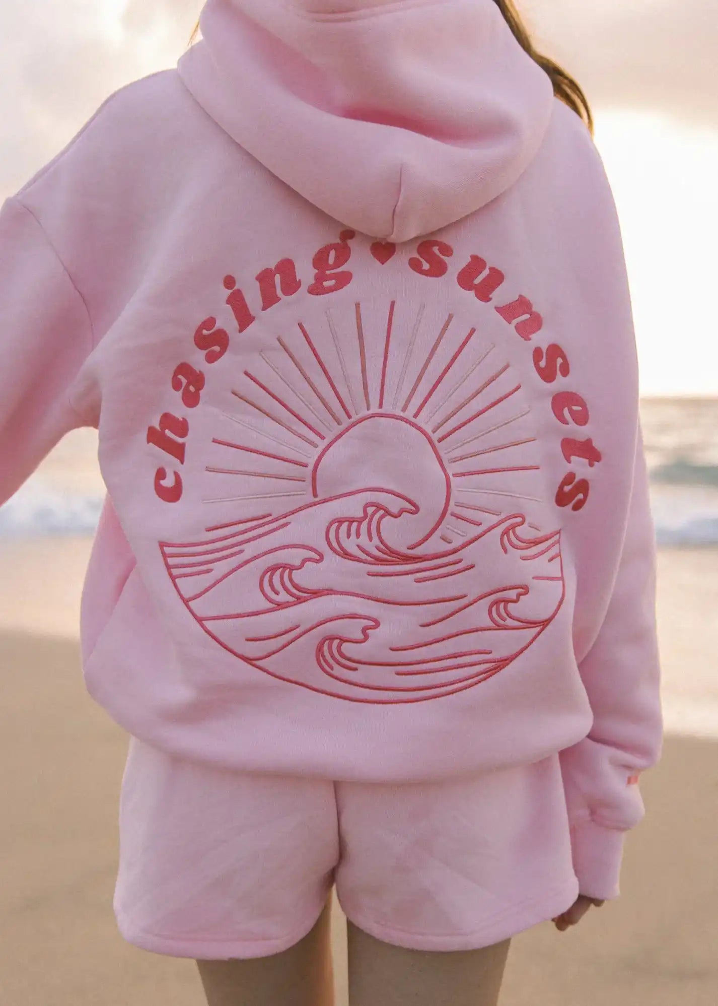 LUNA Hoodie - Oversized Fit - Soft Cotton Blend - Tropical Back Print - Casual Look