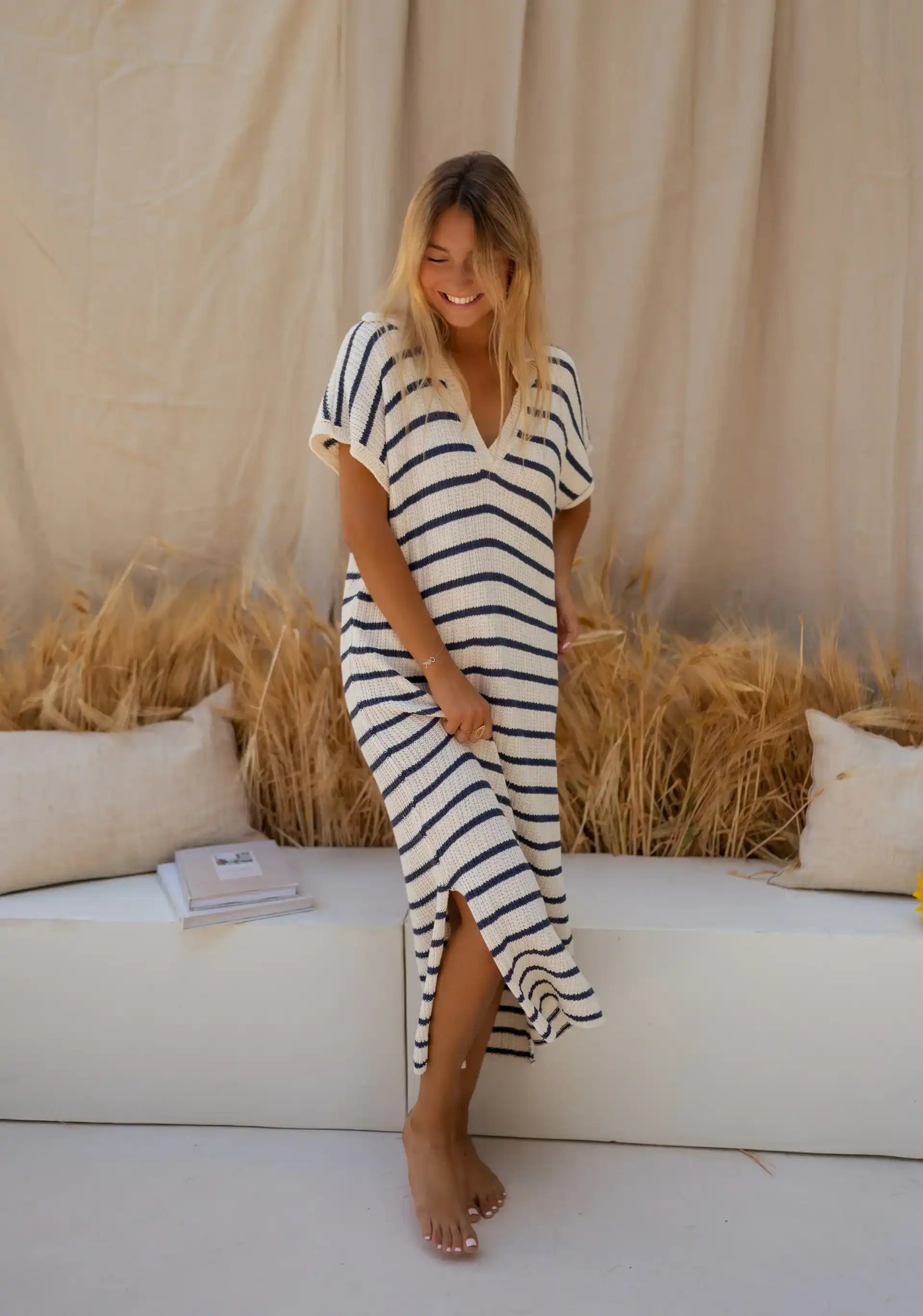 SOPHIA™ | THE STRIPED KNITTED DRESS